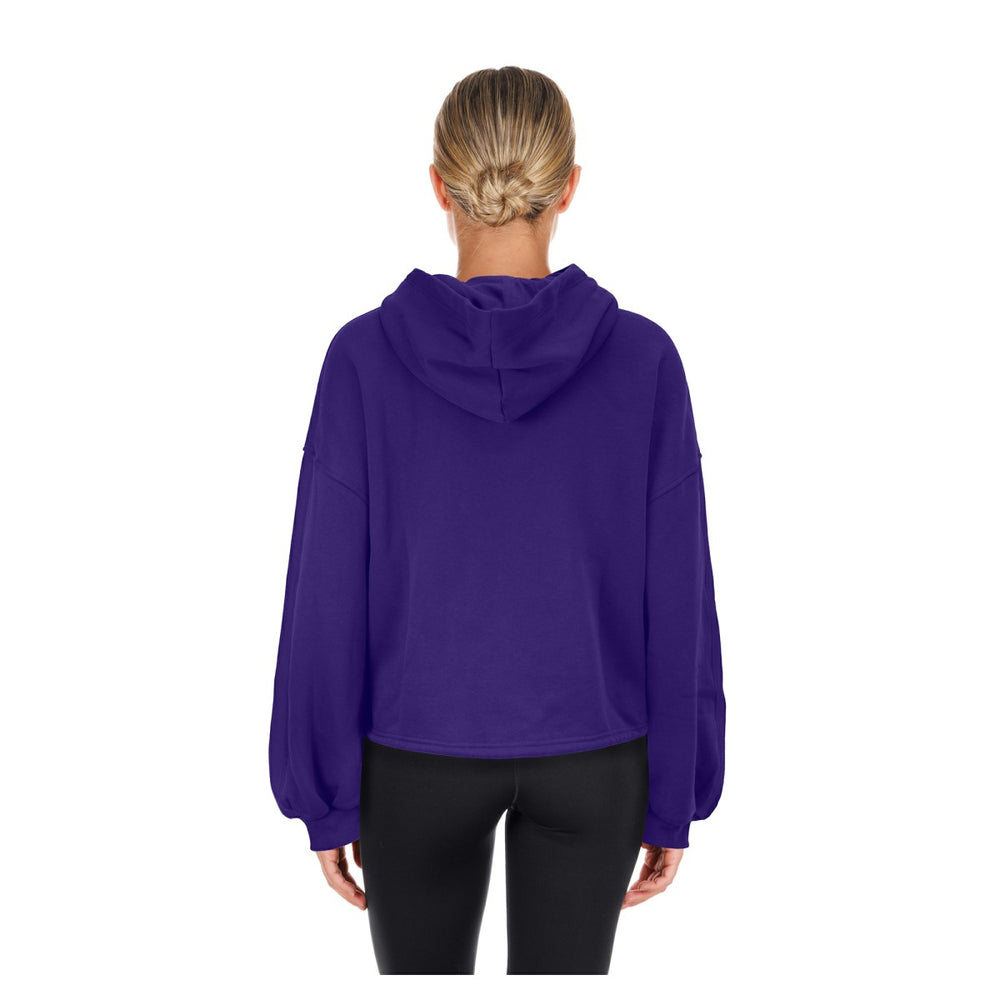 Phoenix Suns Women's 2024/25 City Edition Cropped Pullover Hoodie Purple | New Era US