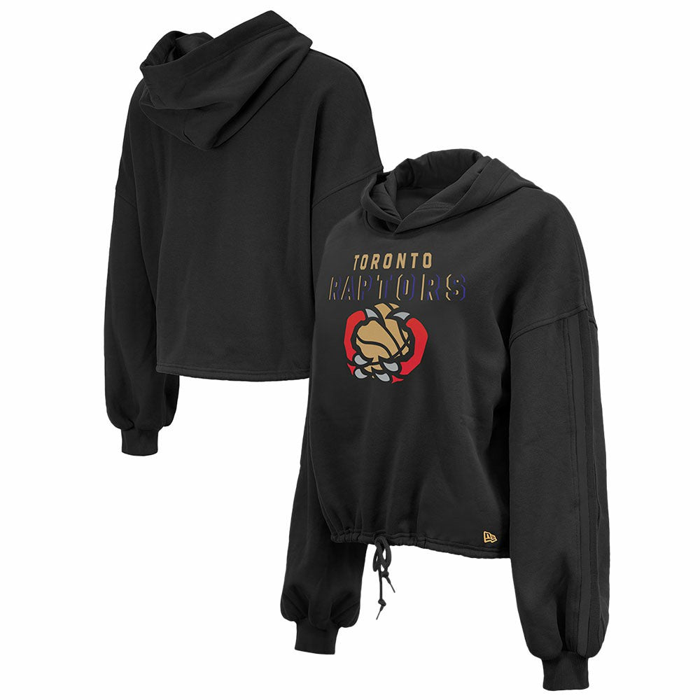 Toronto Raptors Women's 2024/25 City Edition Cropped Pullover Hoodie Black | New Era online