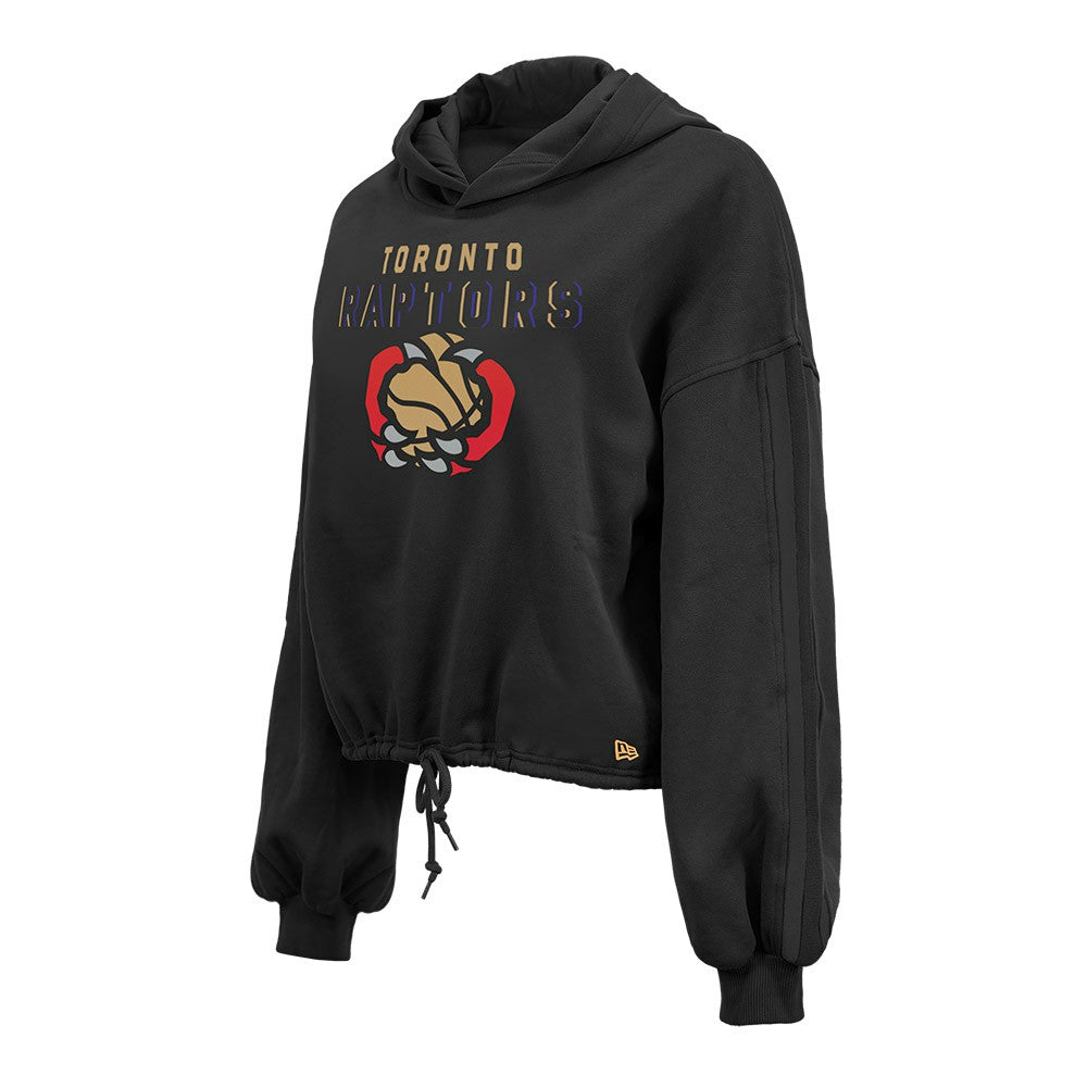 Toronto Raptors Women's 2024/25 City Edition Cropped Pullover Hoodie Black | New Era online