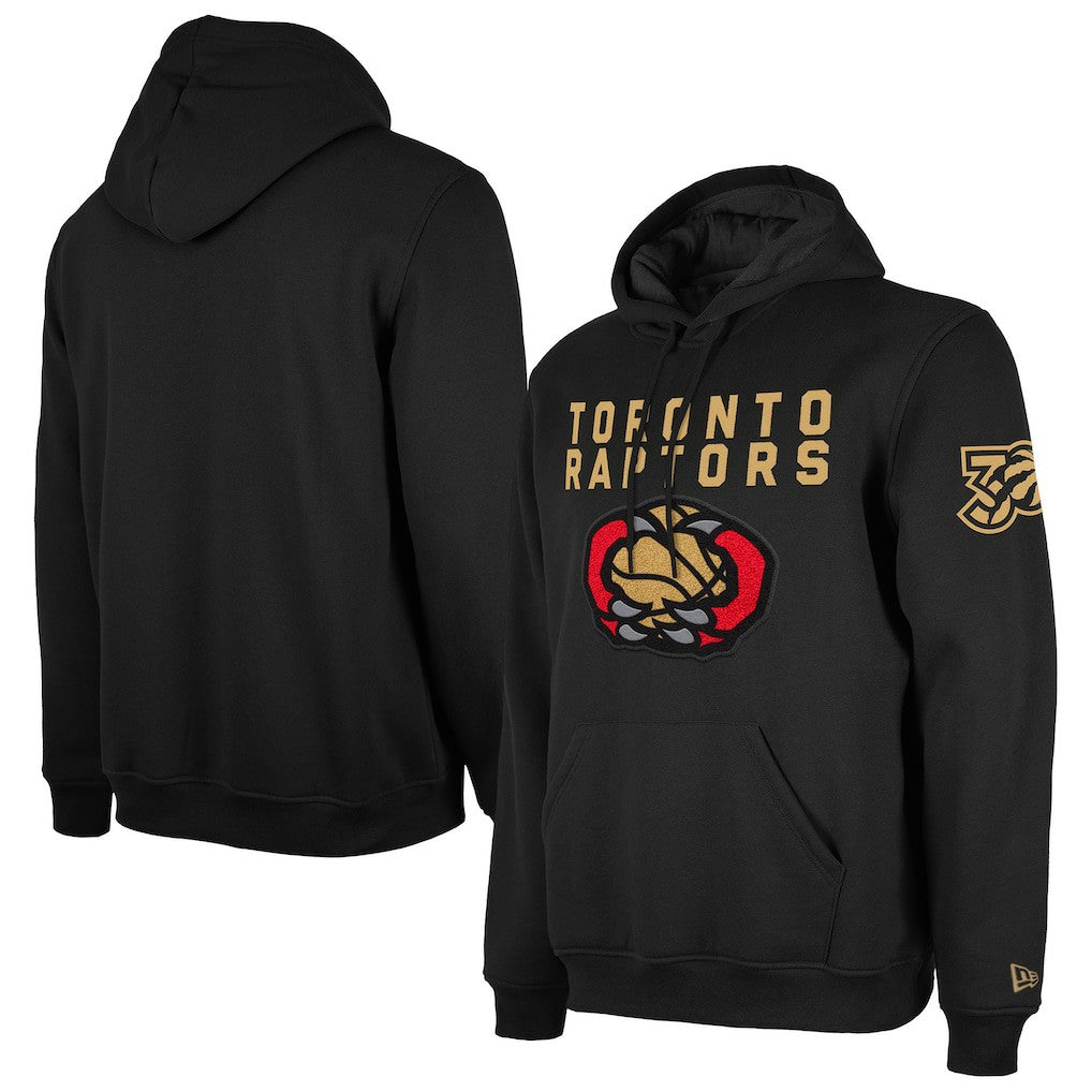Toronto Raptors 2024/25 City Edition Chenille Heavyweight Pullover Hoodie Black | New Era online