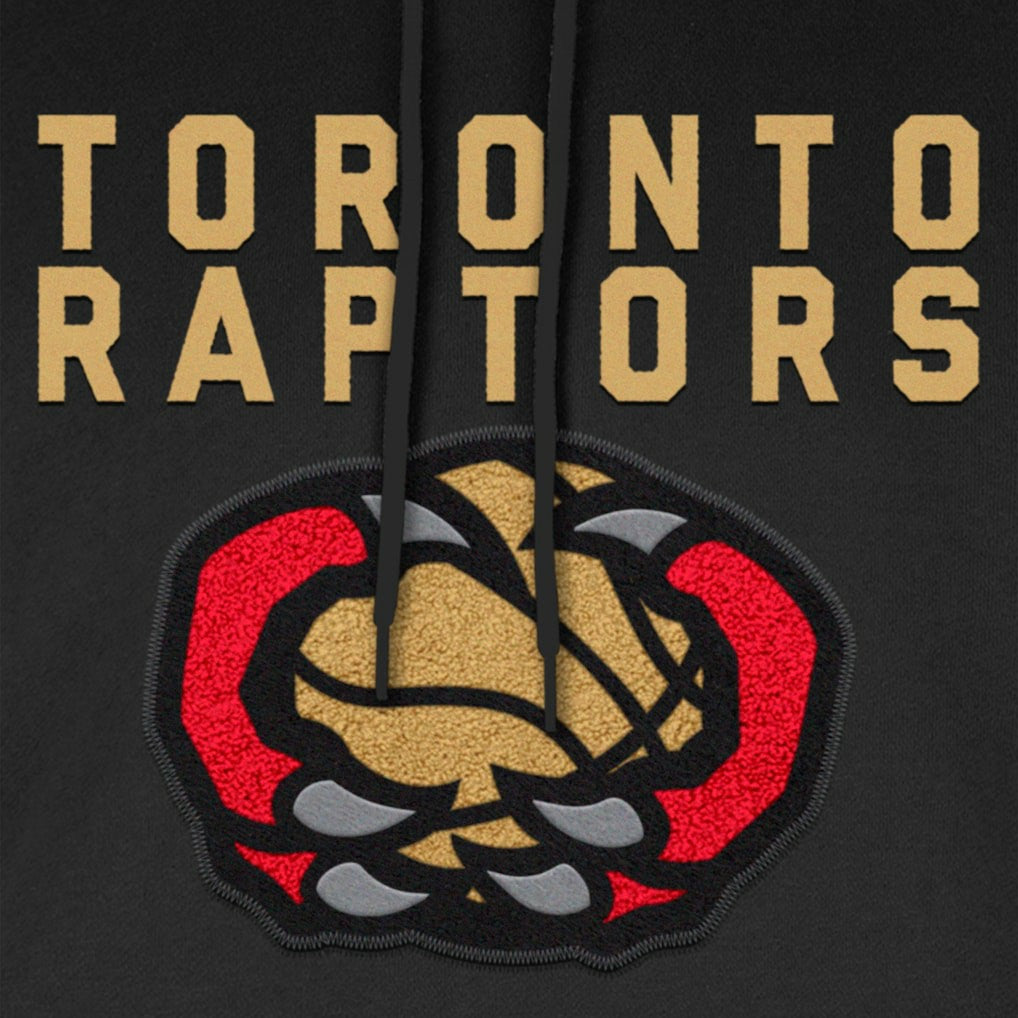 Toronto Raptors 2024/25 City Edition Chenille Heavyweight Pullover Hoodie Black | New Era online