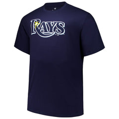 Junior Caminero Tampa Bay Rays Fanatics Big & Tall Name & Number T-Shirt - Navy - Fanatics Lifestyle