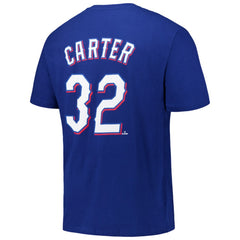 Evan Carter Texas Rangers Fanatics Big & Tall Name & Number T-Shirt - Royal - Fanatics Lifestyle