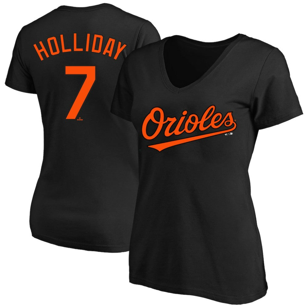 Jackson Holliday Baltimore Orioles Women's Plus Size Name & Number V-Neck T-Shirt - Black - MLB on Sale