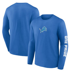 Fanatics Detroit Lions One Pride Long Sleeve T-Shirt Blue
