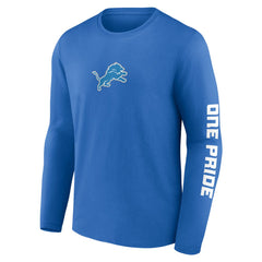 Fanatics Detroit Lions One Pride Long Sleeve T-Shirt Blue