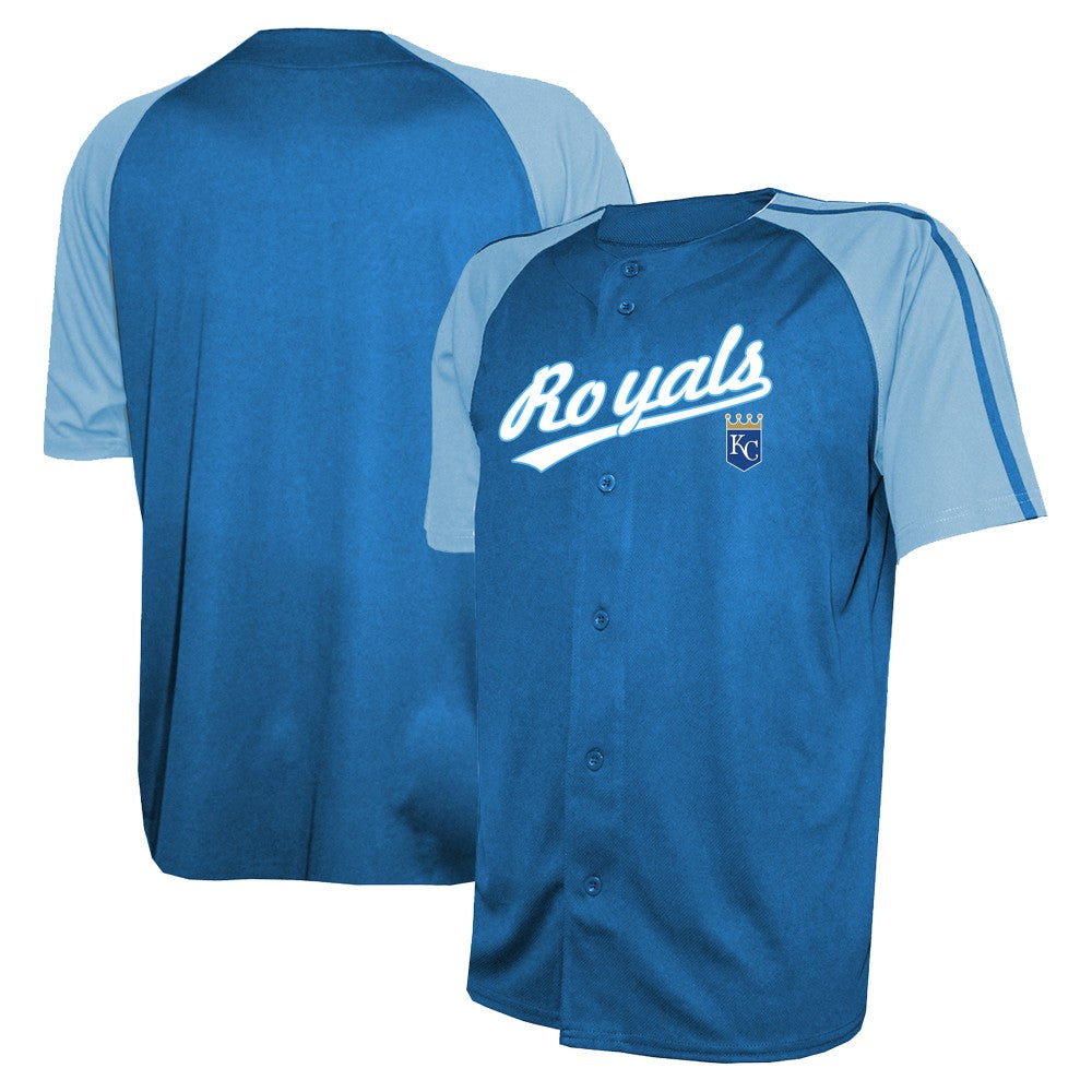 Kansas City Royals Stitches Team Raglan Jersey - Royal - MLB on Sale