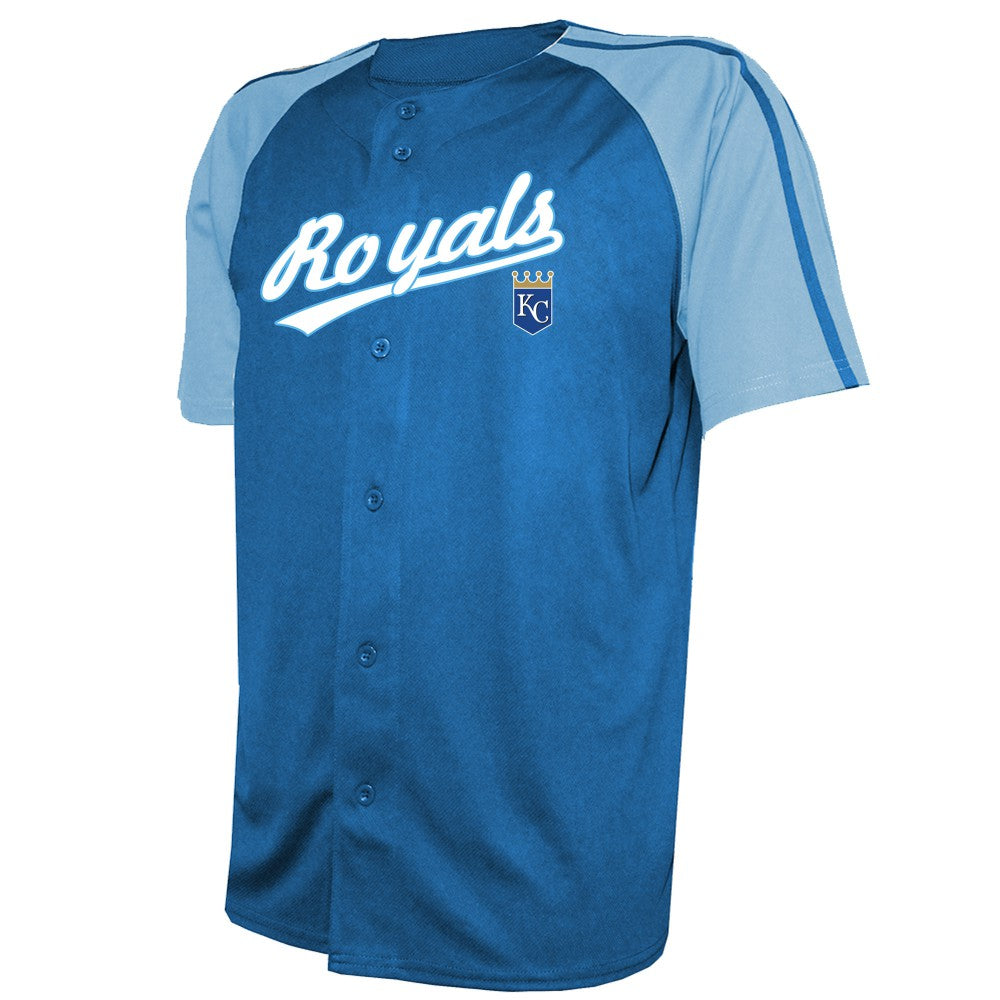 Kansas City Royals Stitches Team Raglan Jersey - Royal - MLB on Sale
