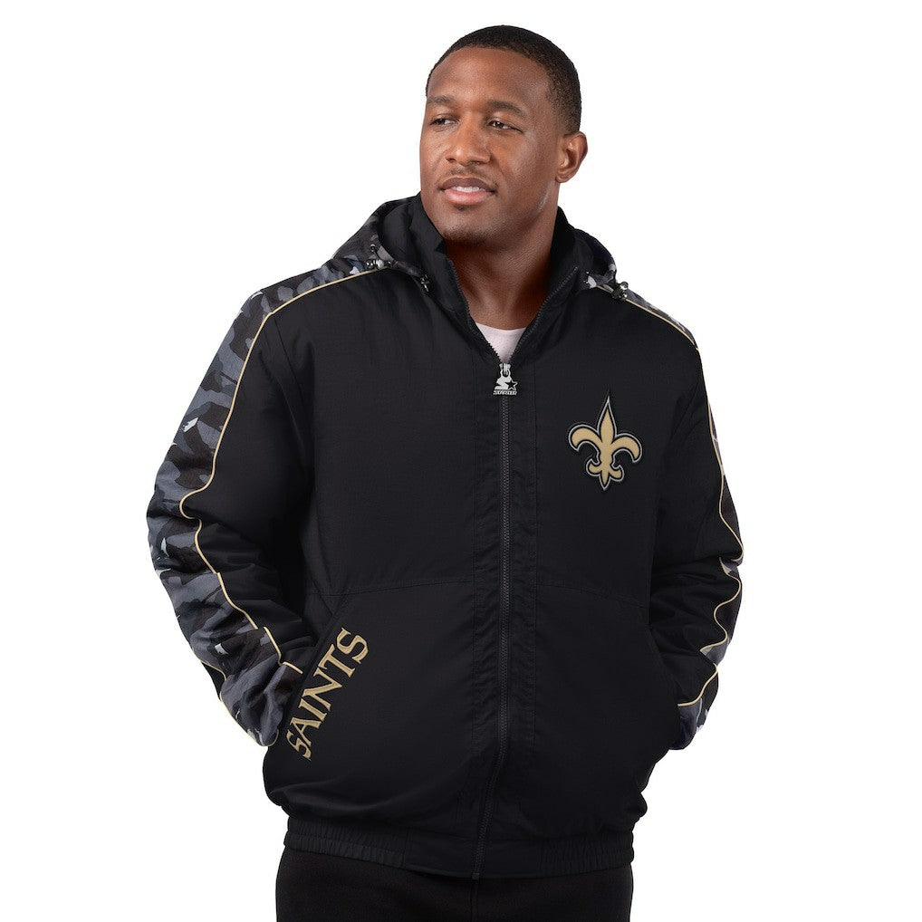 New Orleans Saints Starter Thursday Night Gridiron Full-Zip Jacket Black