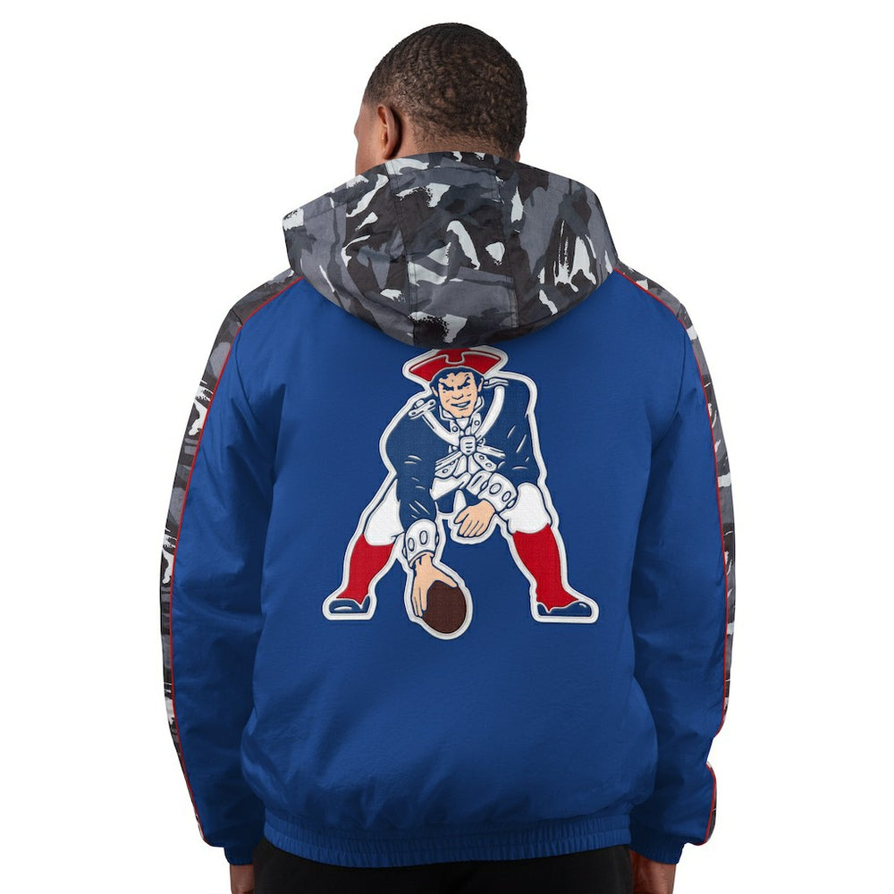 New England Patriots Starter Thursday Night Gridiron Full-Zip Hoodie Jacket Navy