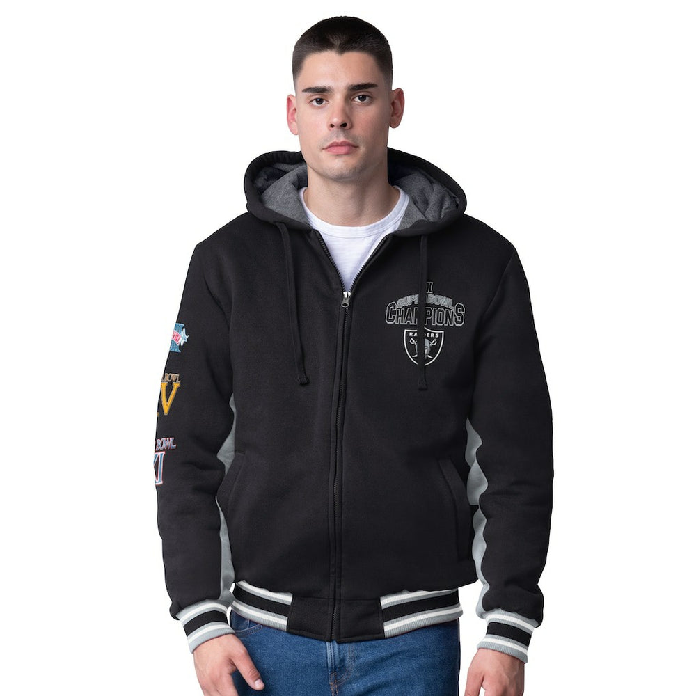 Las Vegas Raiders G-III Extreme No Huddle Commemorative Full-Zip Hoodie Jacket Black