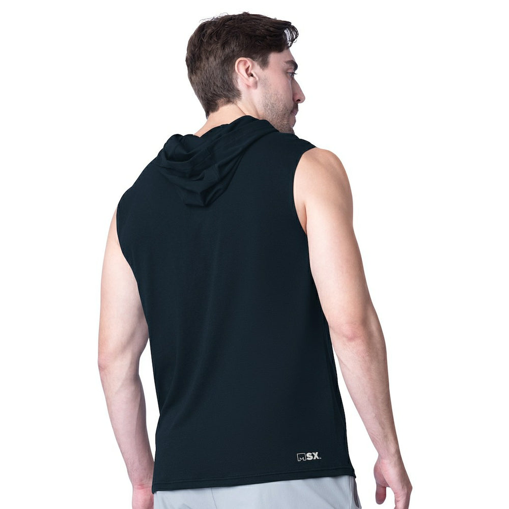 Cincinnati Bengals MSX by Michael Strahan Action Sleeveless Pullover Hoodie Black