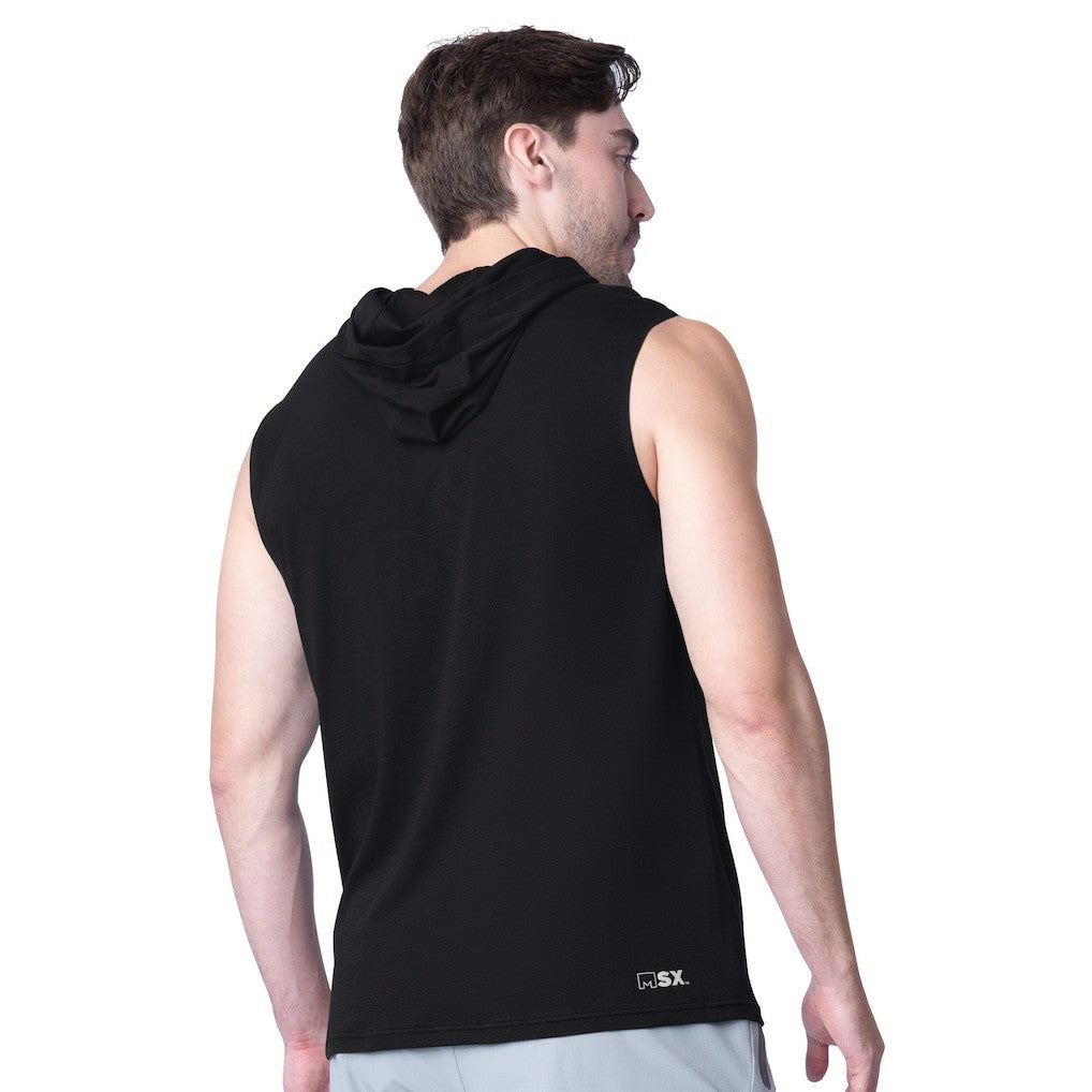 Jacksonville Jaguars MSX by Michael Strahan Action Sleeveless Pullover Hoodie Black