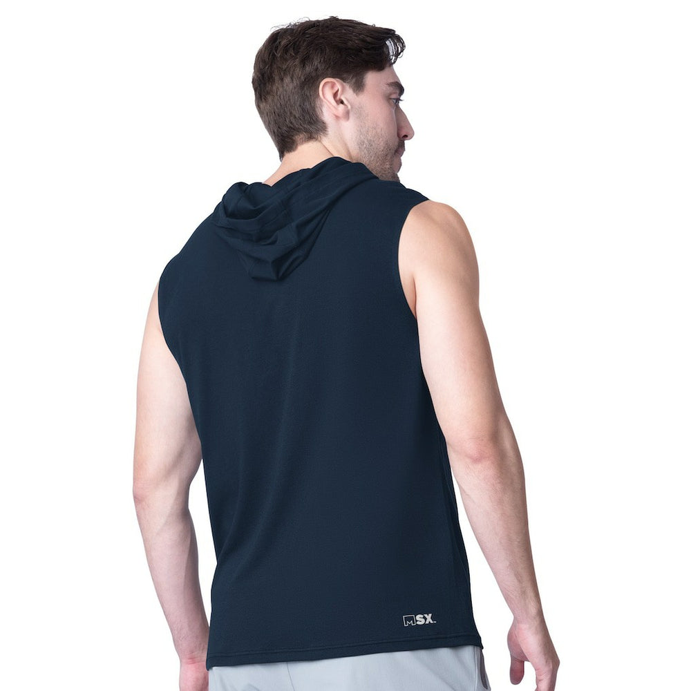 Seattle Seahawks MSX by Michael Strahan Action Sleeveless Pullover Hoodie College Navy
