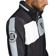 Las Vegas Raiders Tommy Hilfiger Gael Lightweight Half-Zip Hoodie Jacket Black