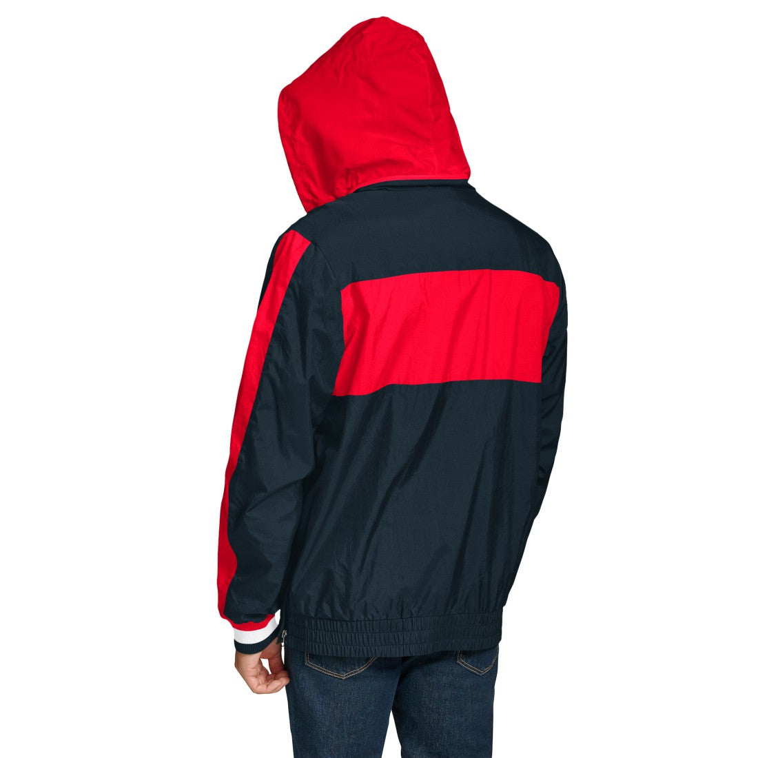 Houston Texans Tommy Hilfiger Gael Lightweight Half-Zip Pullover Hoodie Jacket Navy