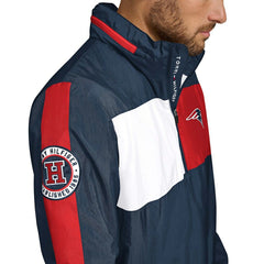 New England Patriots Tommy Hilfiger Gael Lightweight Half-Zip Hoodie Jacket Navy
