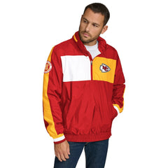 Kansas City Chiefs Tommy Hilfiger Gael Lightweight Half-Zip Hoodie Jacket Red
