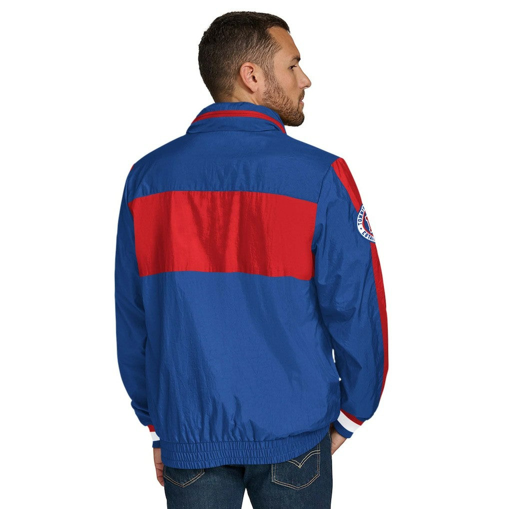 Buffalo Bills Tommy Hilfiger Gael Lightweight Half-Zip Hoodie Jacket Royal