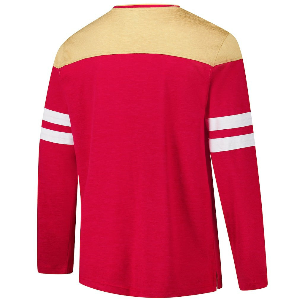 San Francisco 49ers G-III Sports by Carl Banks Adaptive Hail Mary Long Sleeve T-Shirt Scarlet/Gold