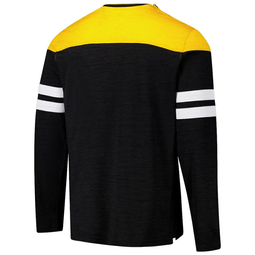 Pittsburgh Steelers G-III Sports by Carl Banks Adaptive Hail Mary Long Sleeve T-Shirt Black/Gold