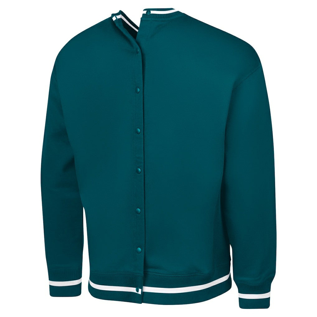 Philadelphia Eagles G-III Sports by Carl Banks Adaptive Blocker Fleece Pullover Sweatshirt Midnight Green