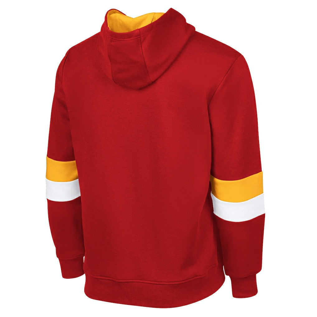Kansas City Chiefs G-III Sports by Carl Banks Adaptive Faceoff Pullover Hoodie Red/Gold