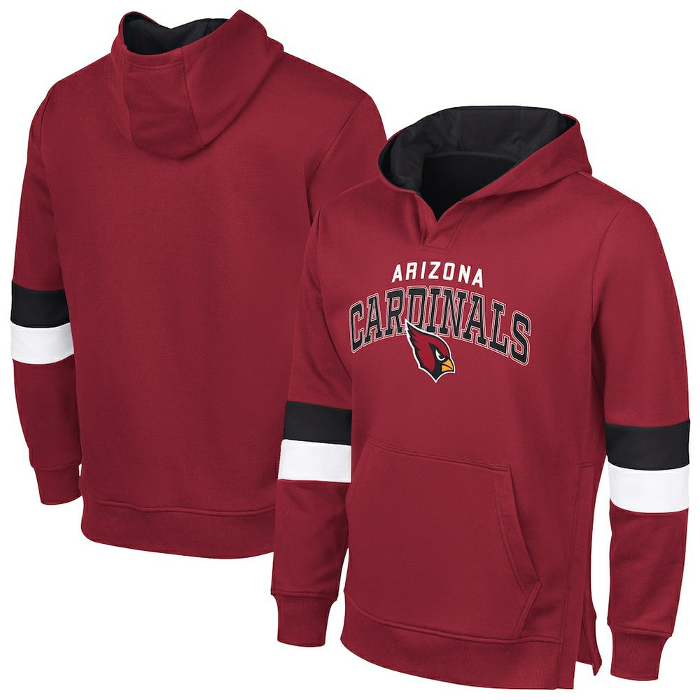 Arizona Cardinals G-III Sports by Carl Banks Adaptive Faceoff Pullover Hoodie Cardinal/Black
