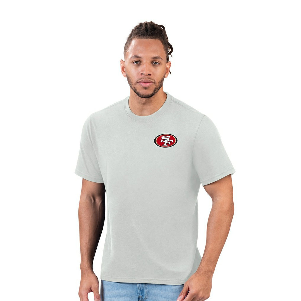 San Francisco 49ers Margaritaville Flip Flop T-Shirt Gray