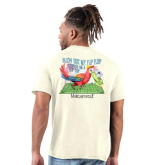 Atlanta Falcons Margaritaville Flip Flop T-Shirt Cream