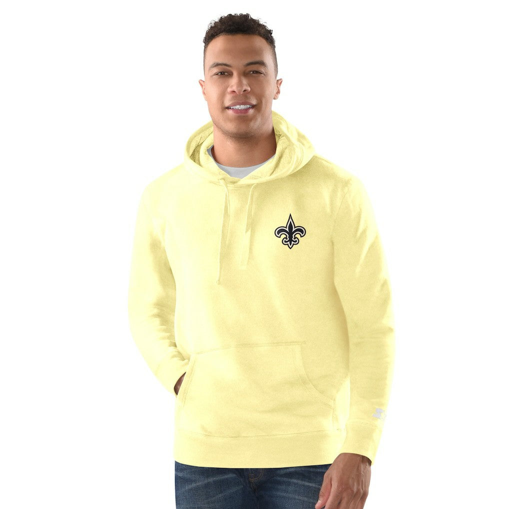 New Orleans Saints Margaritaville Time Flies Garment Dyed Pullover Hoodie Gold