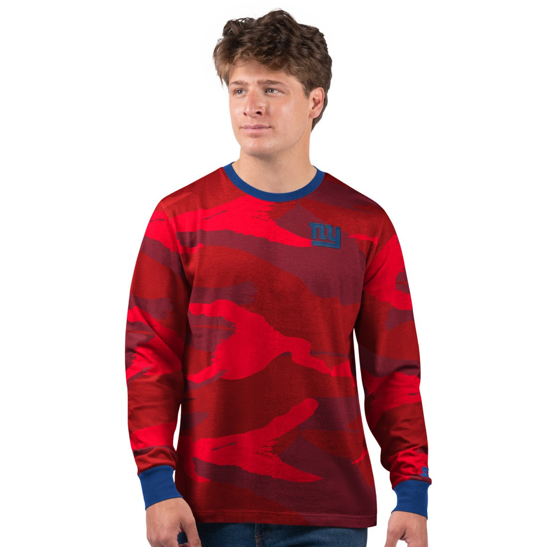 New York Giants Starter Thursday Night Gridiron Long Sleeve T-Shirt- Red