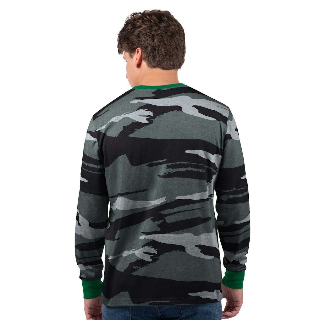 Philadelphia Eagles Starter Thursday Night Gridiron Vintage Logo Long Sleeve T-Shirt Gray