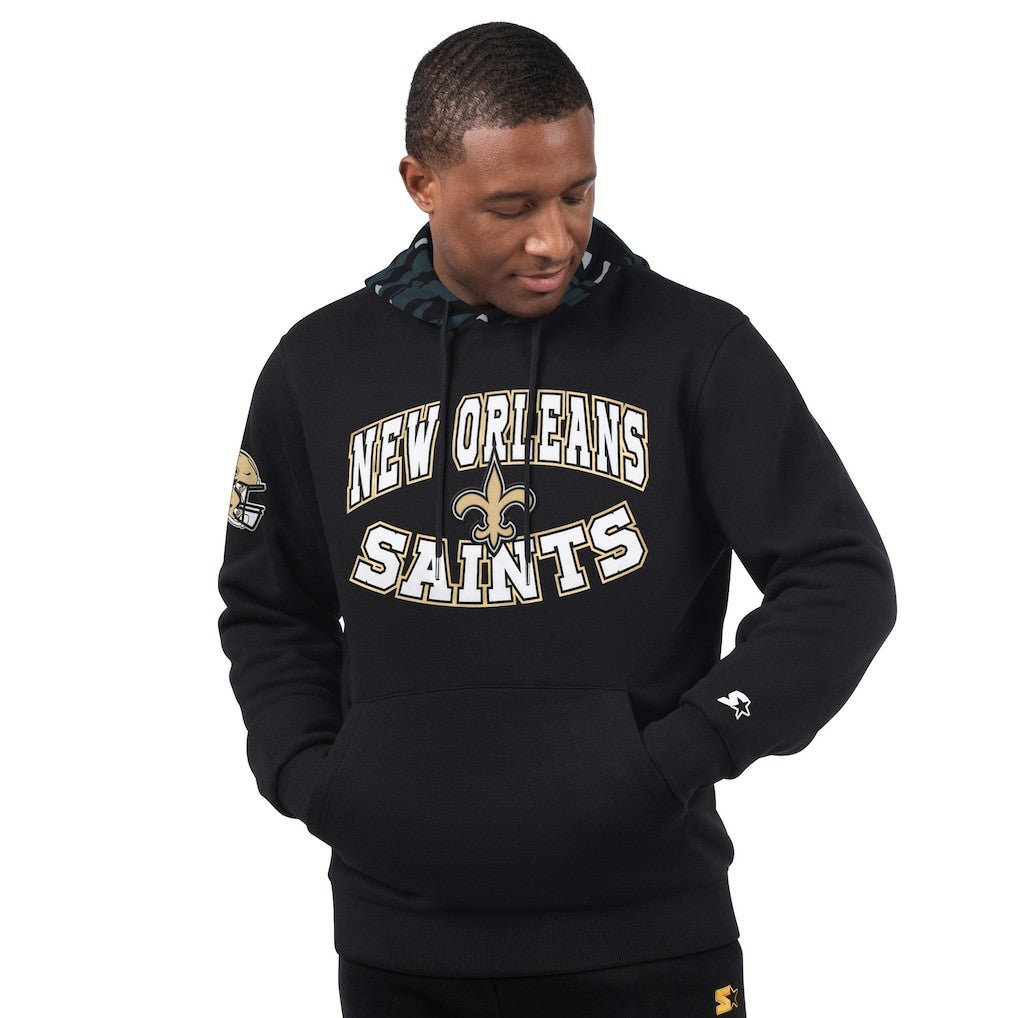 New Orleans Saints Starter Thursday Night Gridiron Pullover Hoodie Black