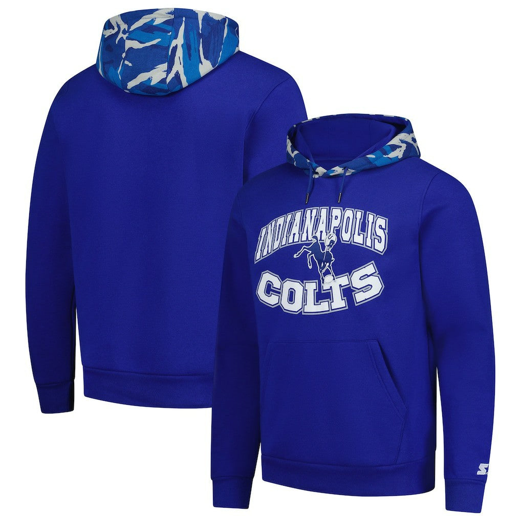 Indianapolis Colts Starter Thursday Night Gridiron Vintage Logo Pullover Hoodie Royal