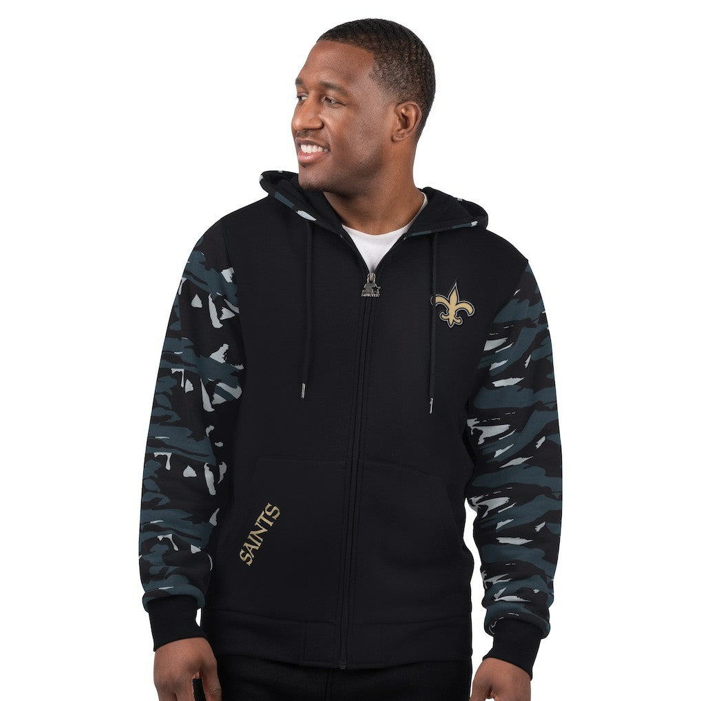 New Orleans Saints Starter Thursday Night Gridiron Full-Zip Hoodie Black