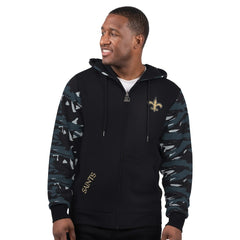 New Orleans Saints Starter Thursday Night Gridiron Full-Zip Hoodie Black