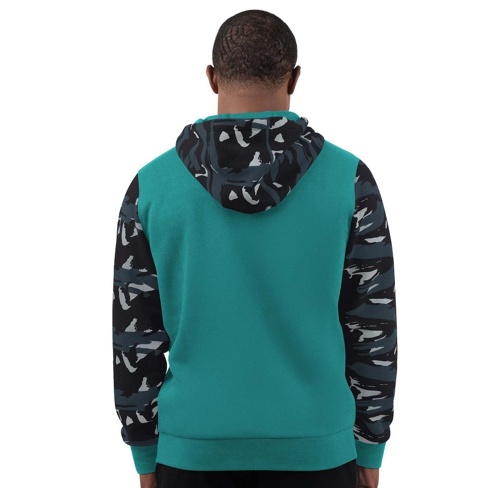 Miami Dolphins Starter Thursday Night Gridiron Vintage Logo Full-Zip Hoodie Aqua