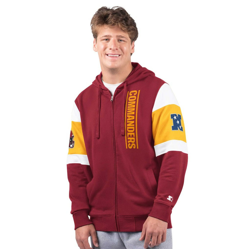 Washington Commanders Starter Extreme Full-Zip Hoodie Burgundy
