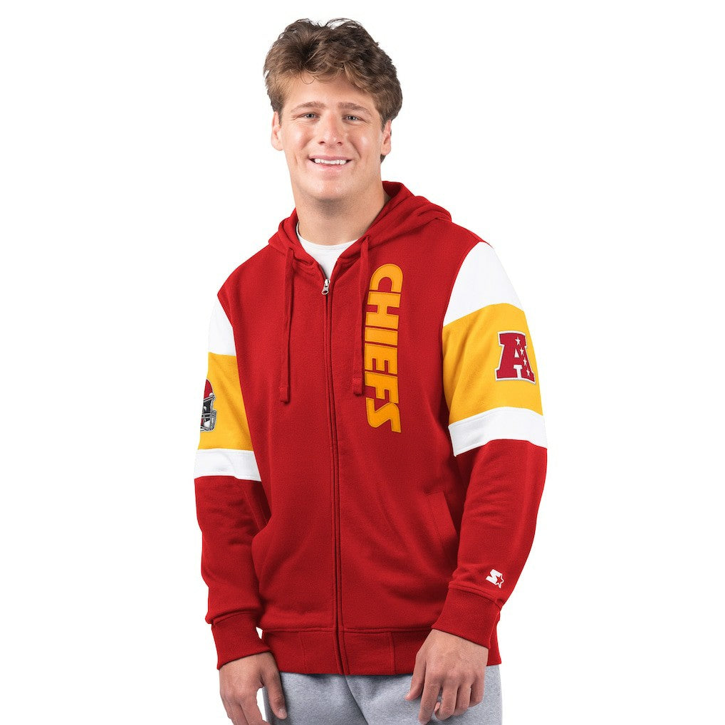 Kansas City Chiefs Starter Extreme Full-Zip Hoodie Red