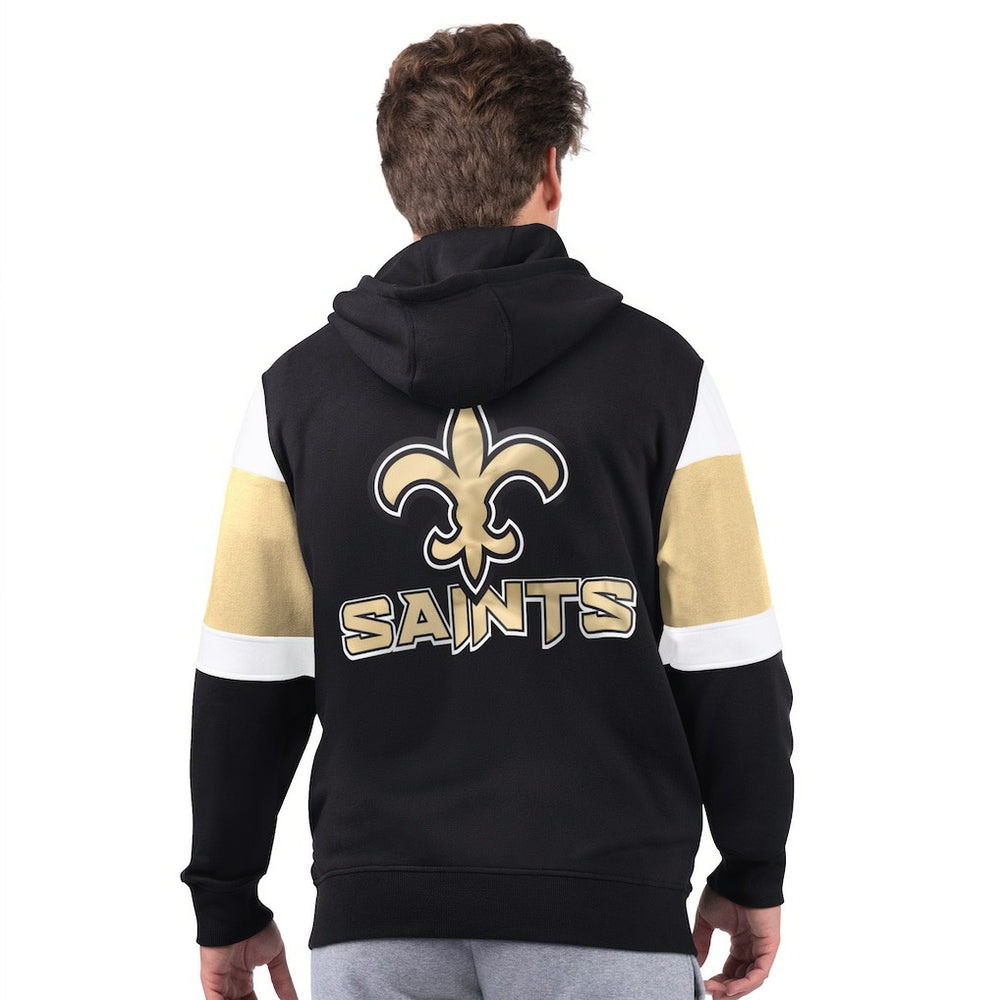 New Orleans Saints Starter Extreme Full-Zip Hoodie Black