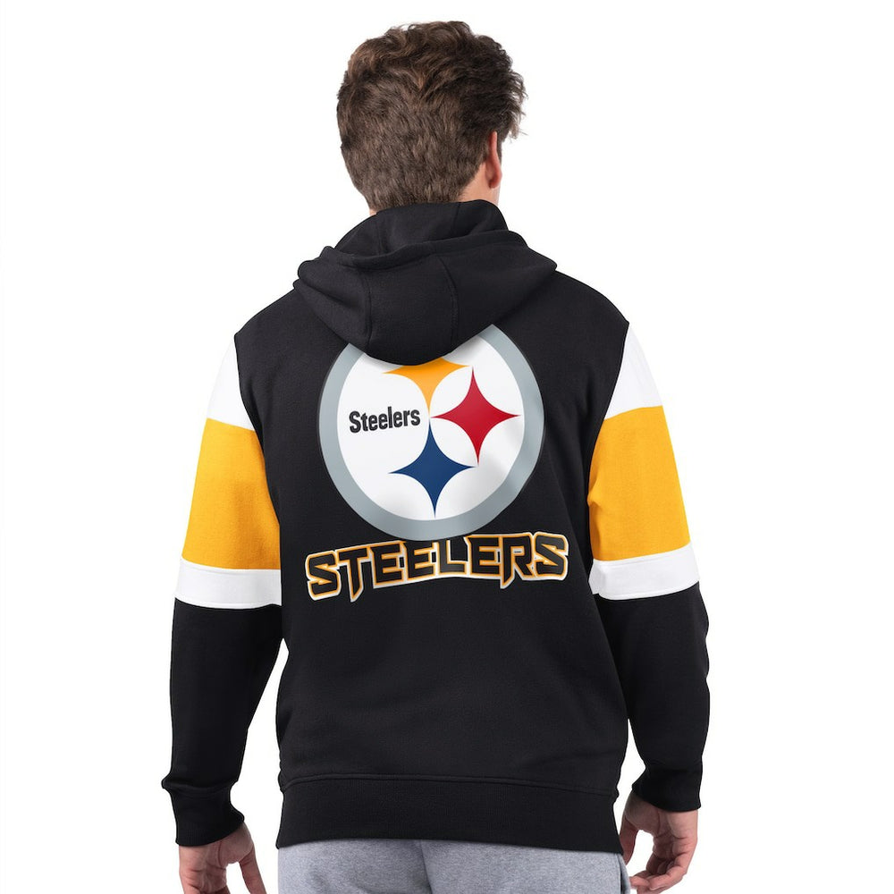 Pittsburgh Steelers Starter Extreme Full-Zip Hoodie Black