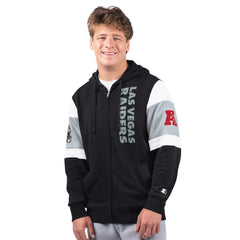 Las Vegas Raiders Starter Extreme Full-Zip Hoodie Black