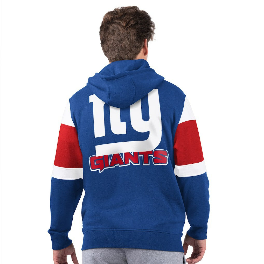 New York Giants Starter Extreme Vintage Logo Full-Zip Hoodie Royal
