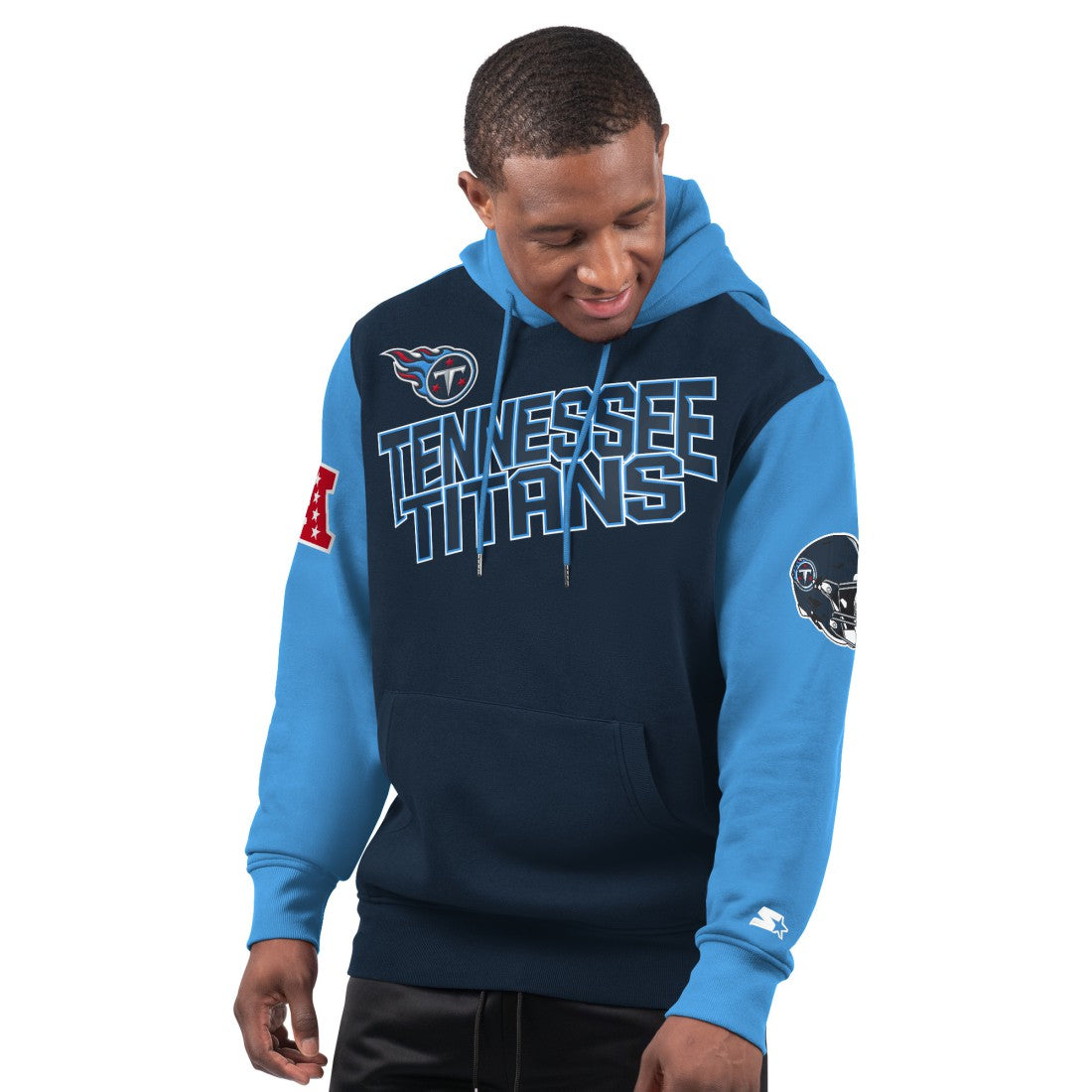 Tennessee Titans Starter Extreme Pullover Hoodie Navy