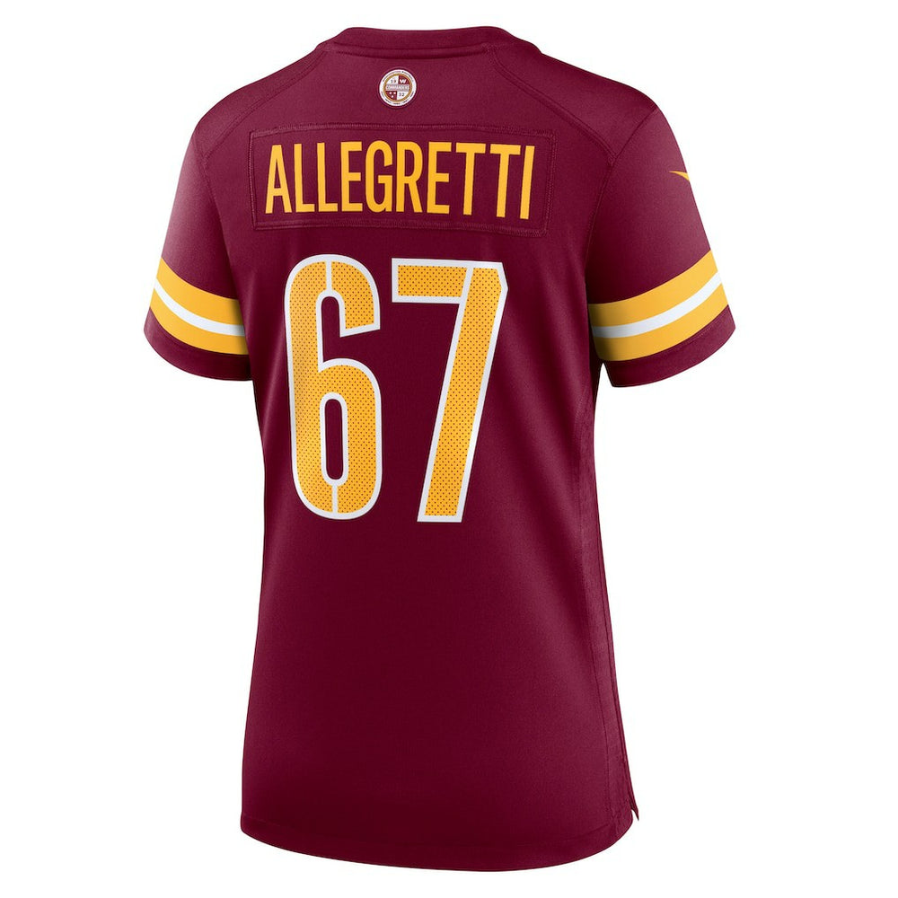 Nike Nick Allegretti Washington Commanders Women's Game Jersey Burgundy