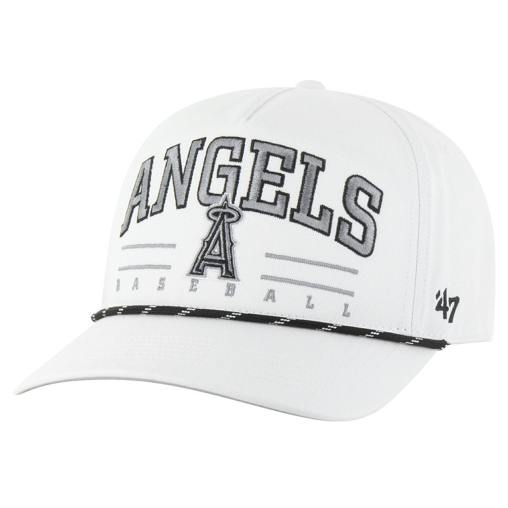 Los Angeles Angels '47 Roscoe Speckle Hitch Adjustable Hat - White - 47 brand Lifestyle