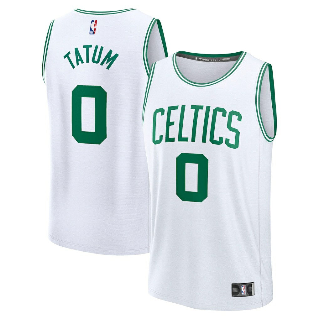 Jayson Tatum Boston Celtics Fast Break Replica Player Jersey Association Edition White | Fanatics US
