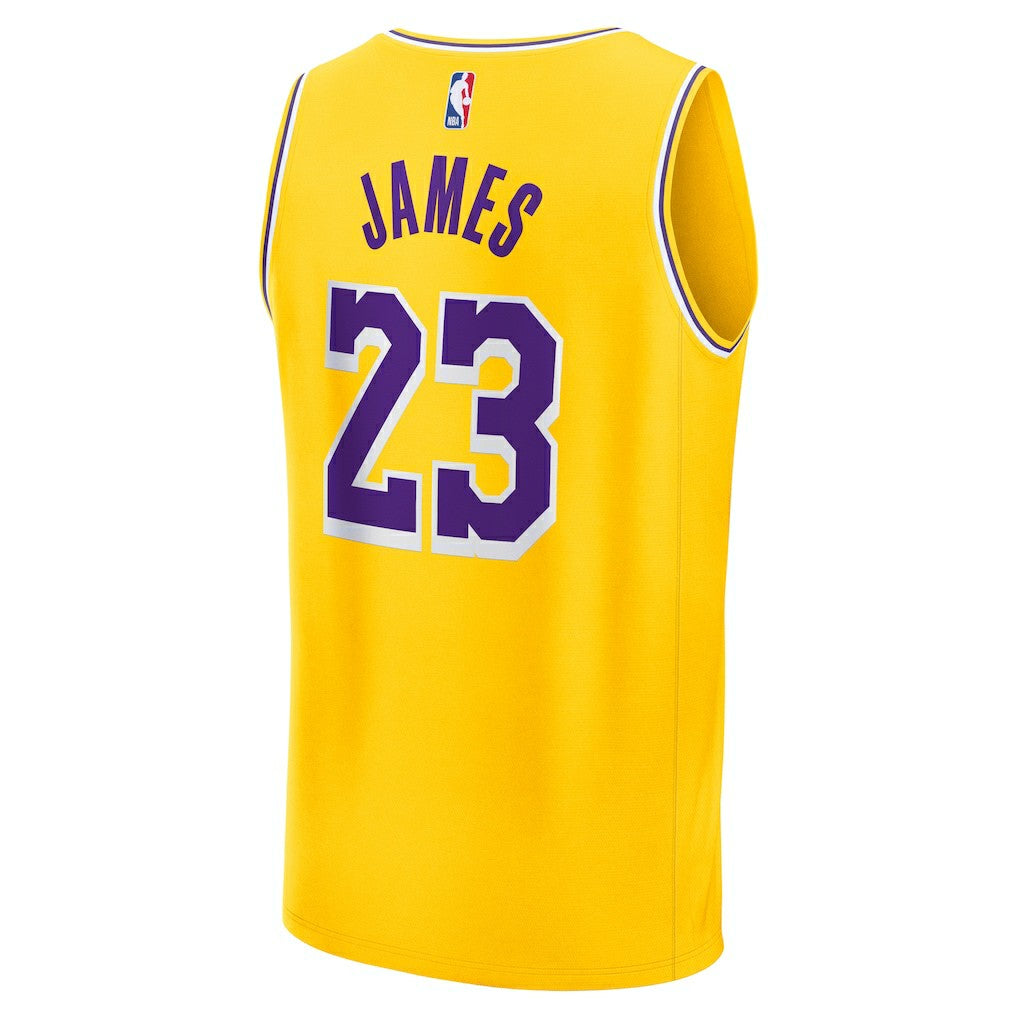 LeBron James Los Angeles Lakers Fast Break Replica Jersey Icon Edition Gold | Fanatics discount