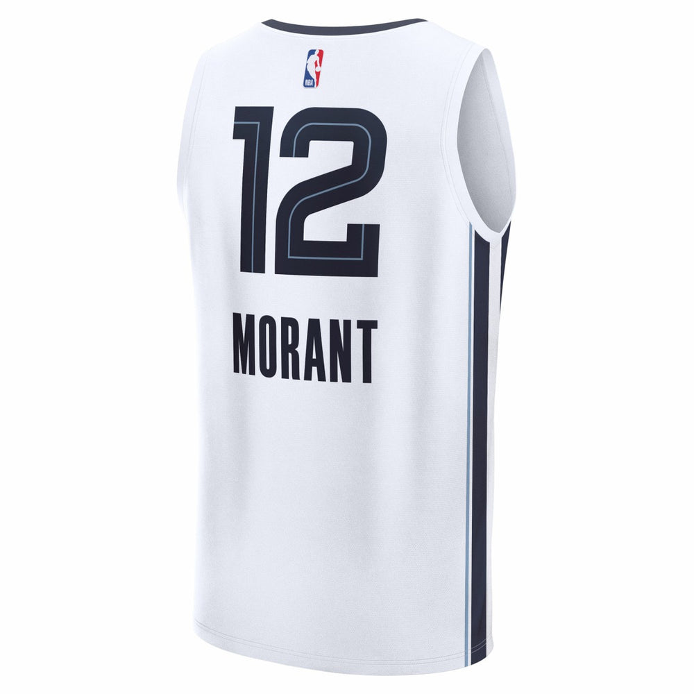 Ja Morant Memphis Grizzlies Fast Break Replica Player Jersey Association Edition White | Fanatics online
